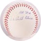 Andre Dawson Autographed MLB Selig Baseball (Multiple Insc) JSA AE91027 (Reed Buy)
