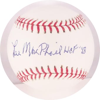 Lee MacPhail Autographed MLB Selig Baseball (HOF 98) JSA AE91032) (Reed Buy)