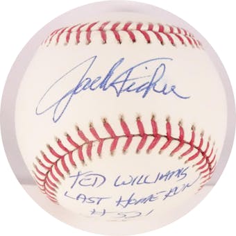 Jack Fisher Autographed MLB Selig Baseball (w/ Insc.) JSA AE91033 (Reed Buy)