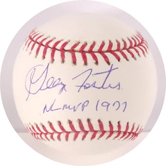George Foster Autographed MLB Selig Baseball (NL MVP 1977) JSA AE91036 (Reed Buy)