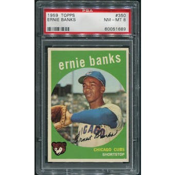 1959 Topps Baseball #350 Ernie Banks PSA 8 (NM-MT)
