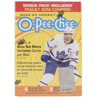 2022/23 Upper Deck O-Pee-Chee Hockey 8-Pack Blaster Box