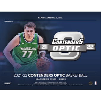 2021/22 Panini Contenders Optic Basketball Hobby 20-Box Case (Presell)