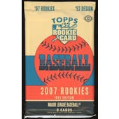 2007 Topps Rookies - 1952 Edition Baseball Hobby Pack (Reed Buy)