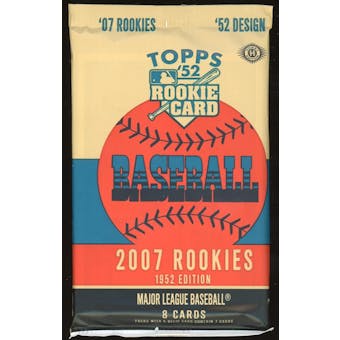 2007 Topps Rookies - 1952 Edition Baseball Hobby Pack (Reed Buy)