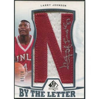 2013/14 SP Authentic Basketball #BLLA Larry Johnson By the Letter Signatures Auto #09/10