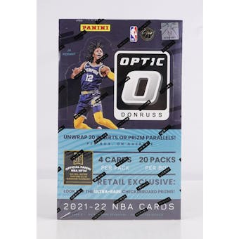 2021/22 Panini Donruss Optic Basketball Retail 20-Pack Box