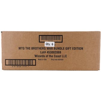 Magic the Gathering The Brothers' War Gift Bundle 6-Box Case