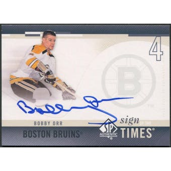 2010/11 SP Authentic Hockey #SOTBO Bobby Orr Sign of the Times Auto