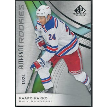 2019/20 SP Game Used Hockey #101 Kaapo Kakko Rookie #13/24