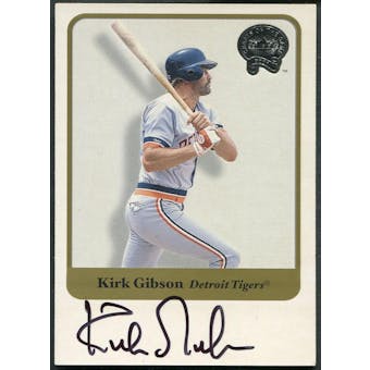 2001 Greats of the Game Baseball #35 Kirk Gibson Auto