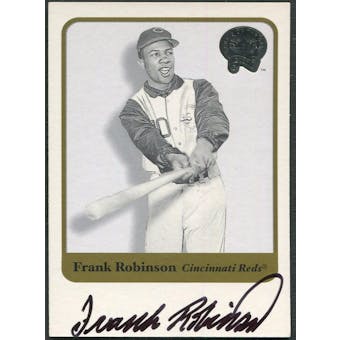 2001 Greats of the Game Baseball #73 Frank Robinson Auto