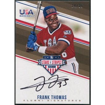 2018 USA Baseball Stars and Stripes #FT Frank Thomas Alumni Signatures Auto #24/25