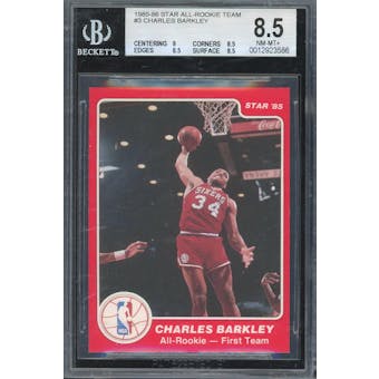 1985/86 Star All-Rookie Team #3 Charles Barkley BGS 8.5 *3586 (Reed Buy)