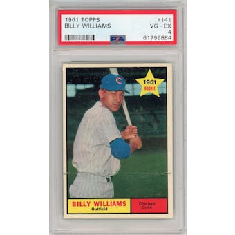 1961 Topps #141 Billy Williams RC PSA 4 *9884 (Reed Buy)