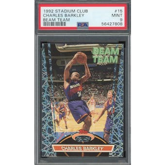 1992/93 Stadium Club Beam Team #15 Charles Barkley PSA 9 *7808 (Reed Buy)