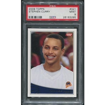 2009/10 Topps Basketball #321 Stephen Curry Rookie PSA 9 (MINT)