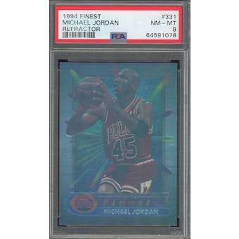 1994/95 Finest #331 Michael Jordan PSA 8 *1078