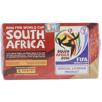 2010 Panini FIFA World Cup South Africa Soccer Sticker Collection Box (100 Packs)
