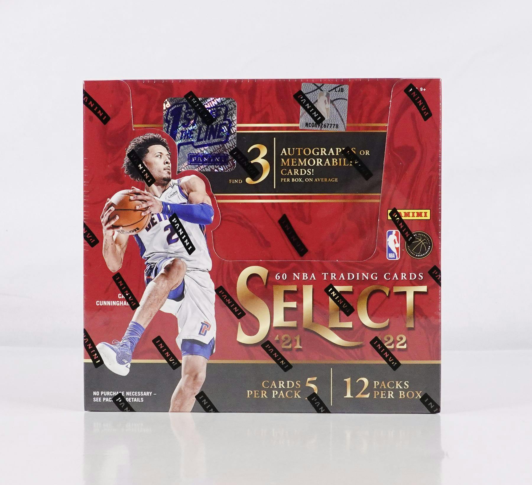 2021/22 Panini Select Basketball 1st Off The Line FOTL Hobby Box