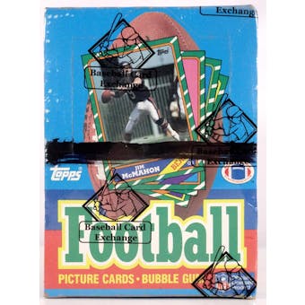 1986 Topps Football Wax Box (BBCE) (X-Out) (Reed Buy)