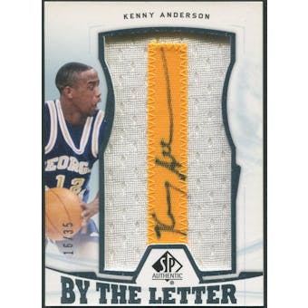2013/14 SP Authentic Basketball #BLKA Kenny Anderson By The Letter Patch Auto #16/35