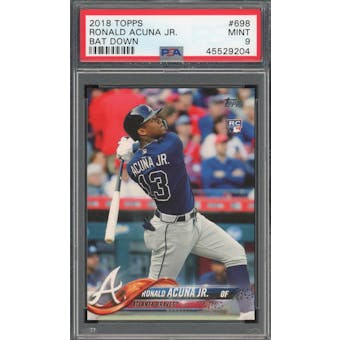 2018 Topps #698 Ronald Acuna Jr. RC PSA 9 *9204 (Reed Buy)