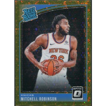2018/19 Donruss Optic Basketball #163 Mitchell Robinson Rated Rookie Fast Break Gold #06/10