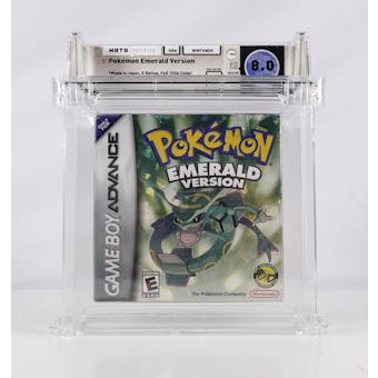 Nintendo Game Boy Advance (GBA) Pokemon Emerald Version WATA 8.0 A Seal