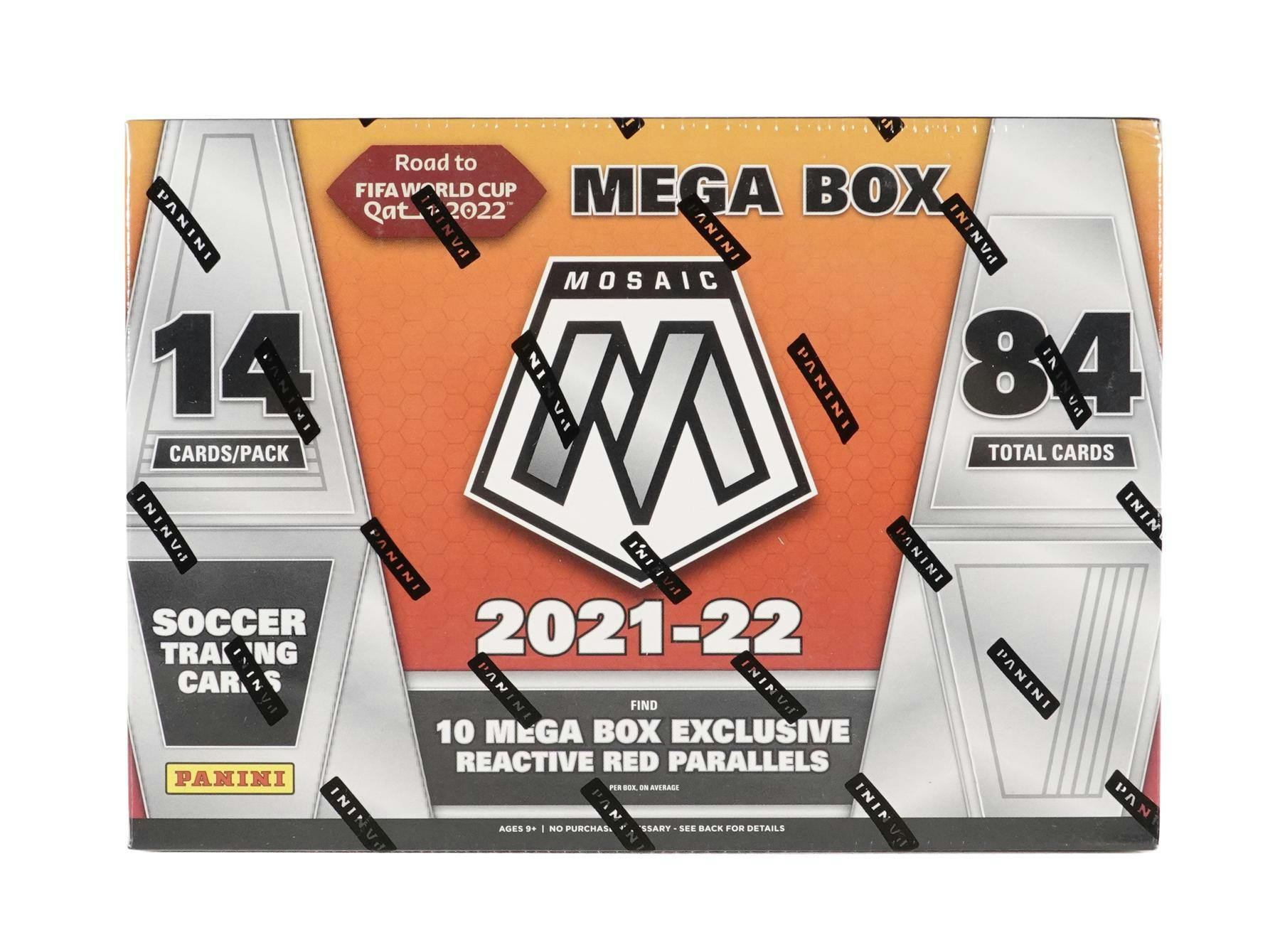 2021-22 Panini Mosaic World To FIFA World Cup Soccer Mega Box Fanatics  Exclusive