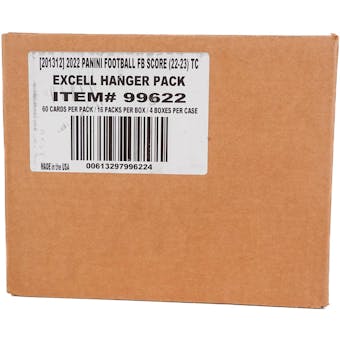2022 Panini Score Football Hanger 16-Pack 4-Box Case
