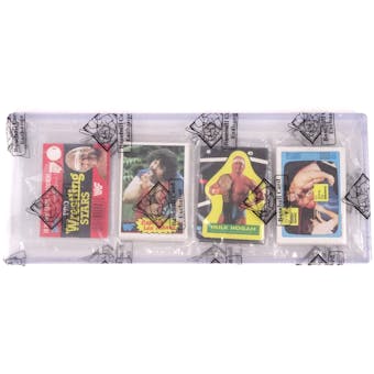1985 Topps WWF Pro Wrestling Stars Rack Pack (Hogan #16 Back/Sticker) (BBCE) (Reed Buy)