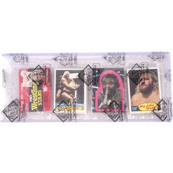 1985 Topps WWF Pro Wrestling Stars Rack Pack (Hogan #29/Sticker #22) (BBCE) (Reed Buy)