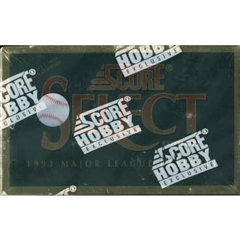 1993 Score Select Baseball Hobby Box