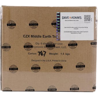 CZX Middle-Earth Hobby 6-Box Case (Cryptozoic 2022) (Factory Fresh)