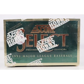 1993 Score Select Baseball Hobby Box