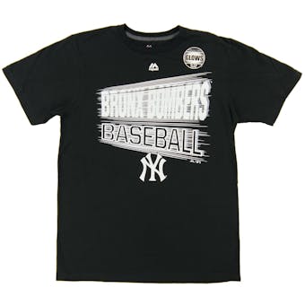 New York Yankees Majestic Back At It Black Tee Shirt (Adult XX-Large)