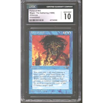 Magic the Gathering Alliances Force of Will CGC 10 GEM MINT *006