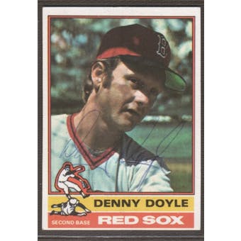 1976 Topps Baseball #381 Denny Doyle Signed in Person Auto