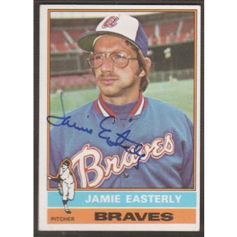 1976 Topps Baseball #511 Jamie Easterly Signed in Person Auto