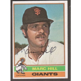 1976 Topps Baseball #577 Marc Hill Signed in Person Auto