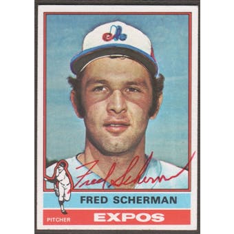 1976 Topps Baseball #188 Fred Scherman Signed in Person Auto (A)