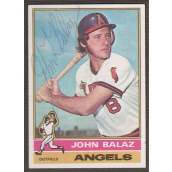 1976 Topps Baseball #539 John Balaz Signed in Person Auto