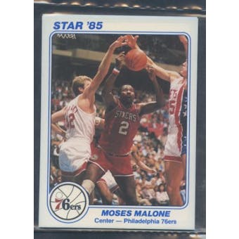 1985 Star Co. Basketball 5x7 Sixers White Bagged Set