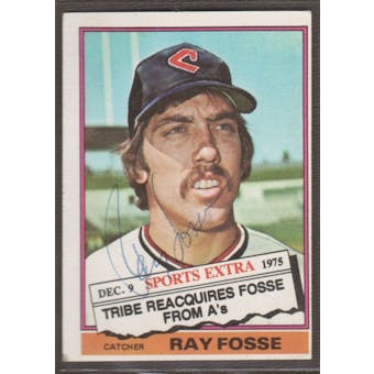 1976 Topps Baseball #554T Ray Fosse Signed in Person Auto (A)