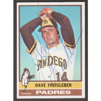1976 Topps Baseball #217 Dave Freisleben Signed in Person Auto