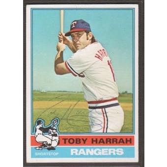 1976 Topps Baseball #412 Toby Harrah Signed in Person Auto