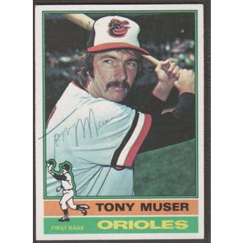 1976 Topps Baseball #537 Tony Muser Signed in Person Auto