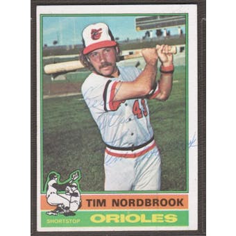 1976 Topps Baseball #252 Tim Nordbrook Signed in Person Auto