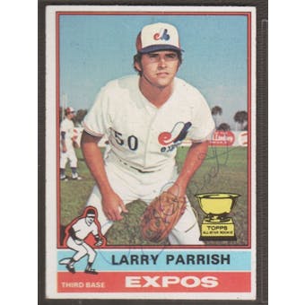 1976 Topps Baseball #141 Larry Parrish Signed in Person Auto